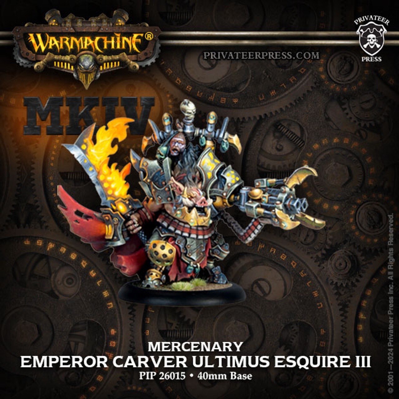Steamforged Games Warmachine: Mercenary - Emperor Carver Ultimus
