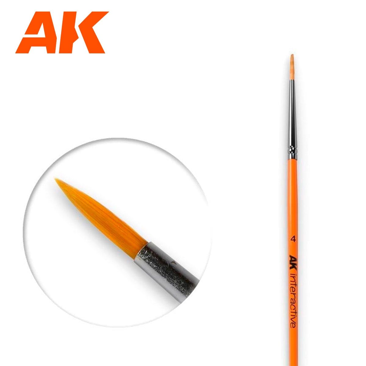 AK Round Brush 4 Synthetic
