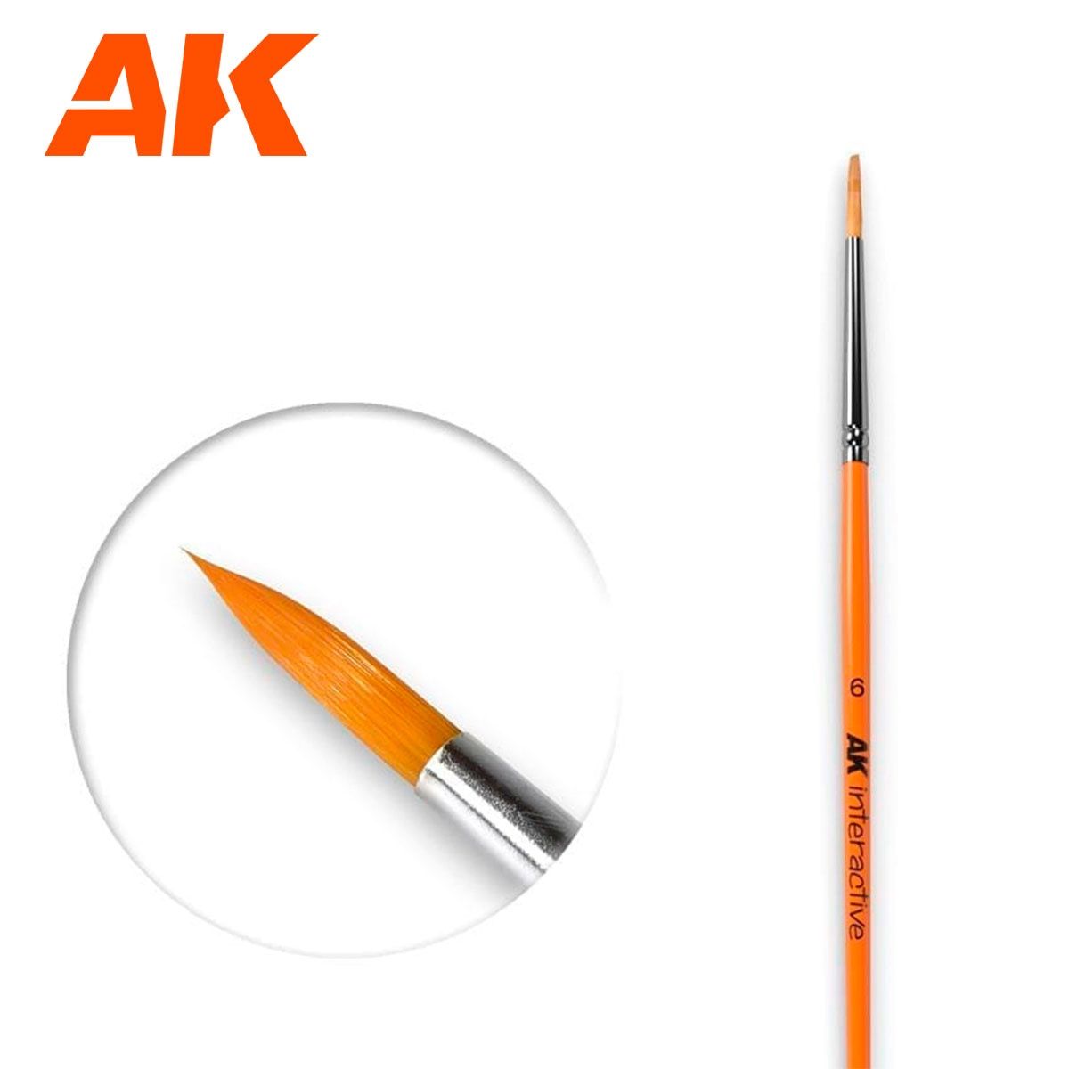 AK Round Brush 6 Synthetic