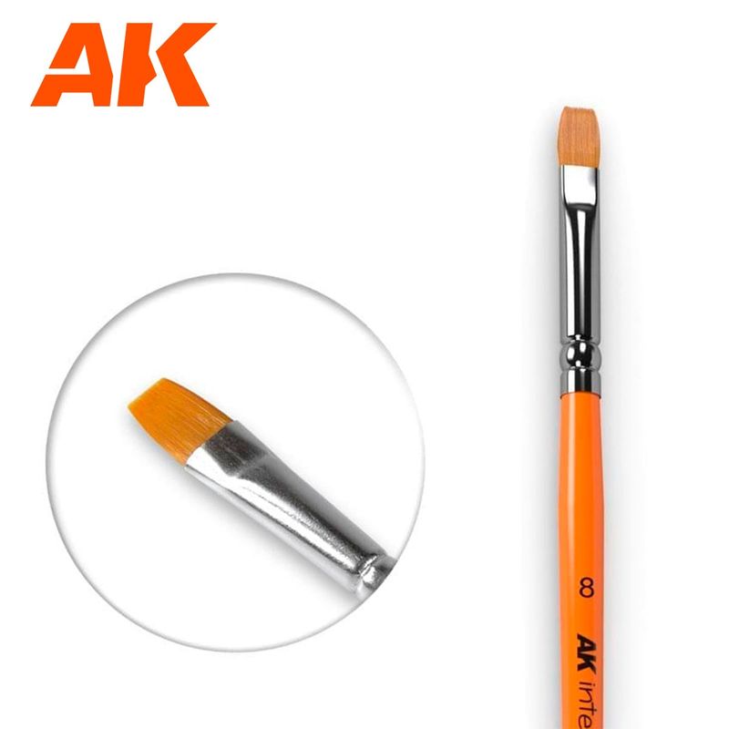 AK: Flat Brush 8 Synthetic