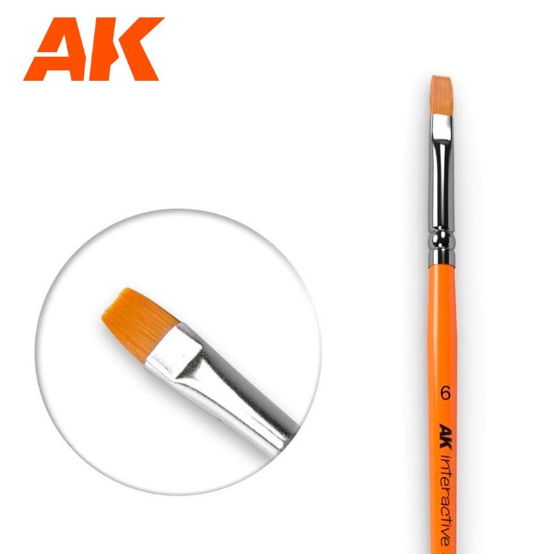 AK: Flat Brush 6 Synthetic