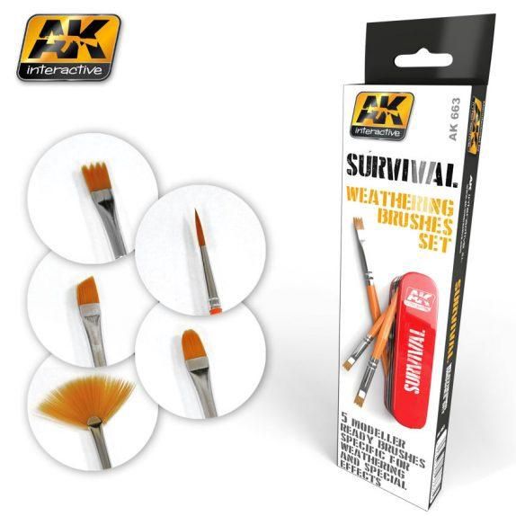 AK Survival Weathering Brush Set