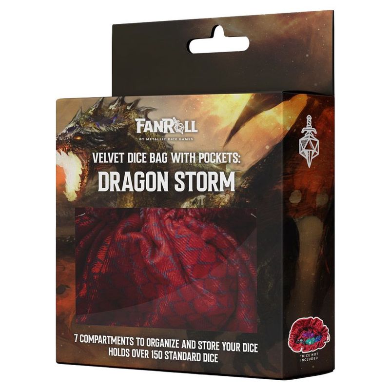 Dice Bag: Dragon Storm Red Dragon Scales