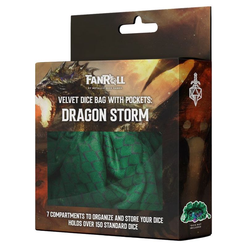 Dice Bag: Dragon Storm Green Dragon Scales