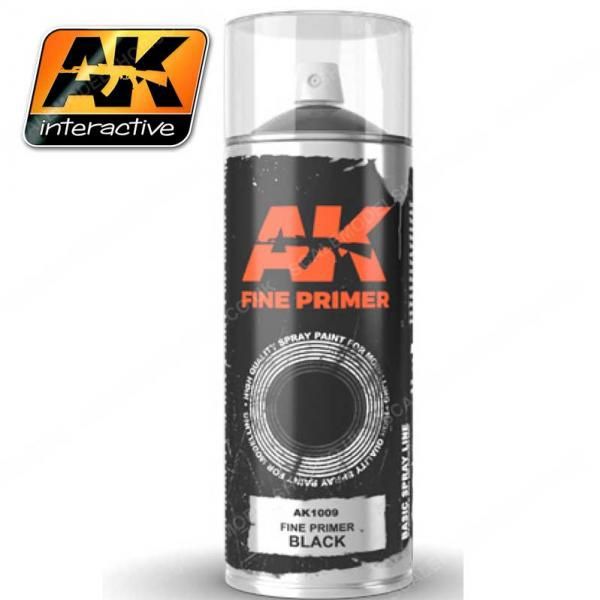 AK SPRAYS - Fine Primer Black (200ml)
