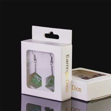 D6 Galaxy Earrings: Green &amp; Purple