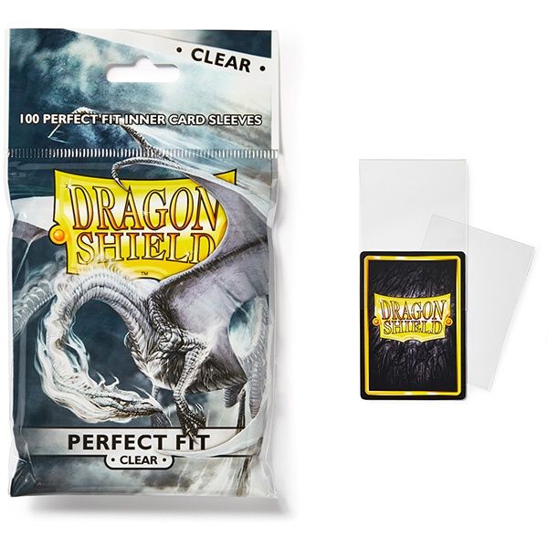 Dragon Shield Sleeves: Perfect Fit Standard- Clear/Clear