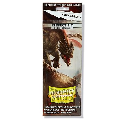 Dragon Shield Sleeves: Perfect Fit Sealable- Smoke