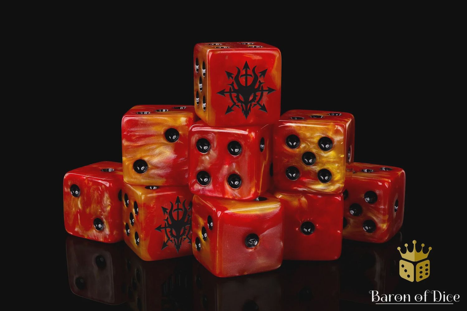 Devil Dragon, Fiery Hell, Dice