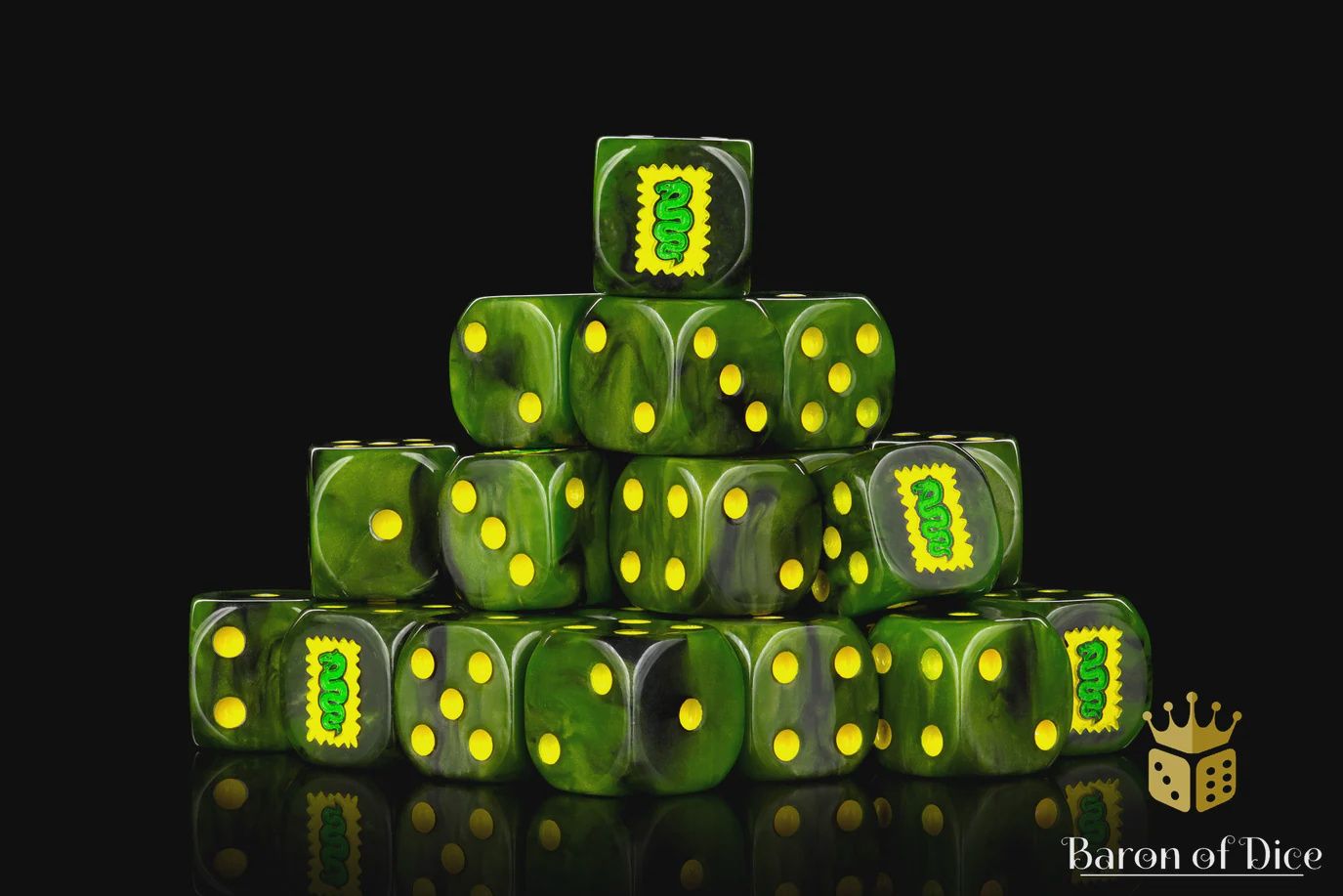 Poisoned Orcs 16mm Dice