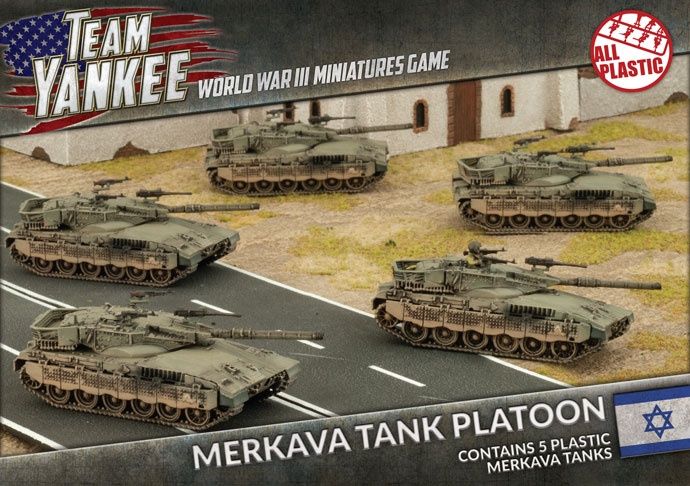 Israeli Merkava Tank Platoon (x5 Plastic) TIBX01