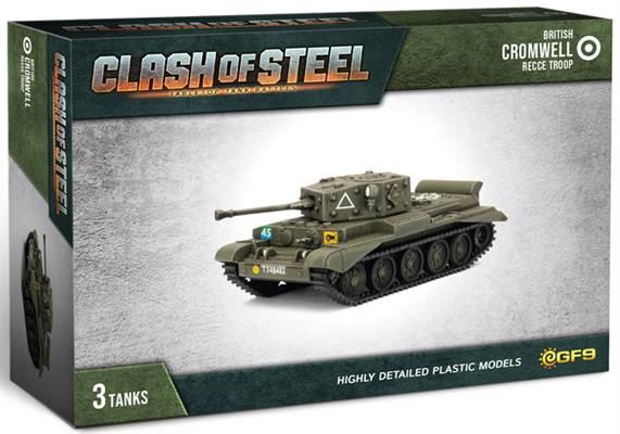 British Cromwell Recce Troop (x3 Plastic) csb06