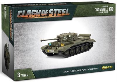 British Cromwell Recce Troop (x3 Plastic) csb06