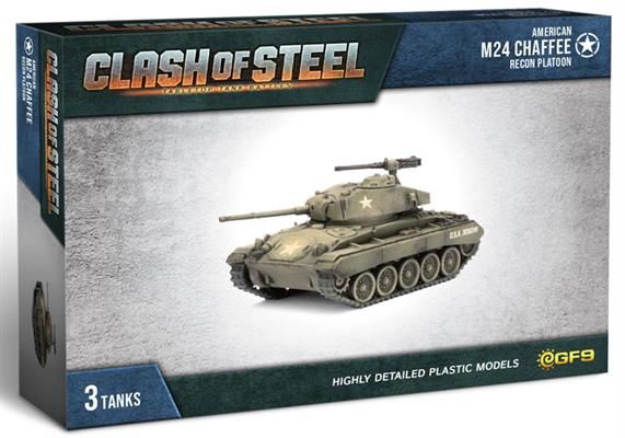 M24 Chaffee Recon Platoon (x3 Plastic) CSU06