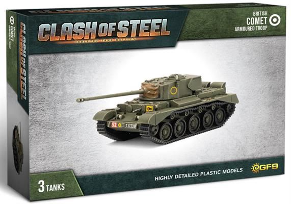 British Comet Armoured Troop (x3 Plastic) CSB04
