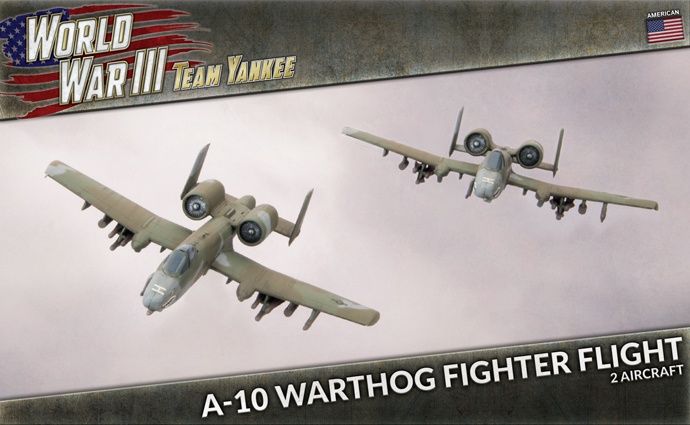 American A-10 Warthog Fighter Flight (WWIII x2 Aircraft Plastic)  TUBX27