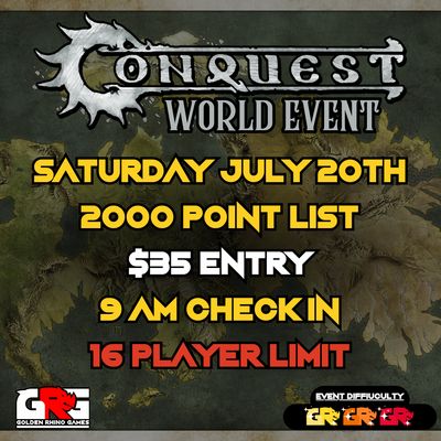 07/20 Conquest World Event Tournament