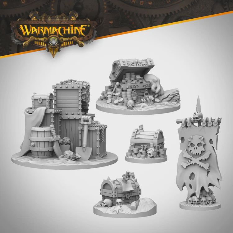 Warmachine: Southern Kriels Brineblood Marauders Objectives Set