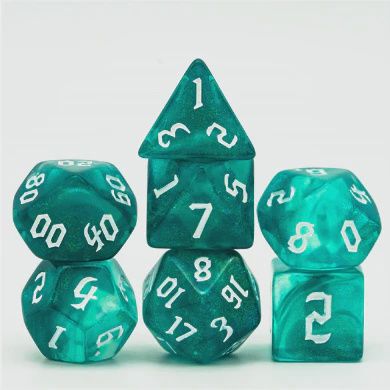 Ocean Elemental RPG Dice Set