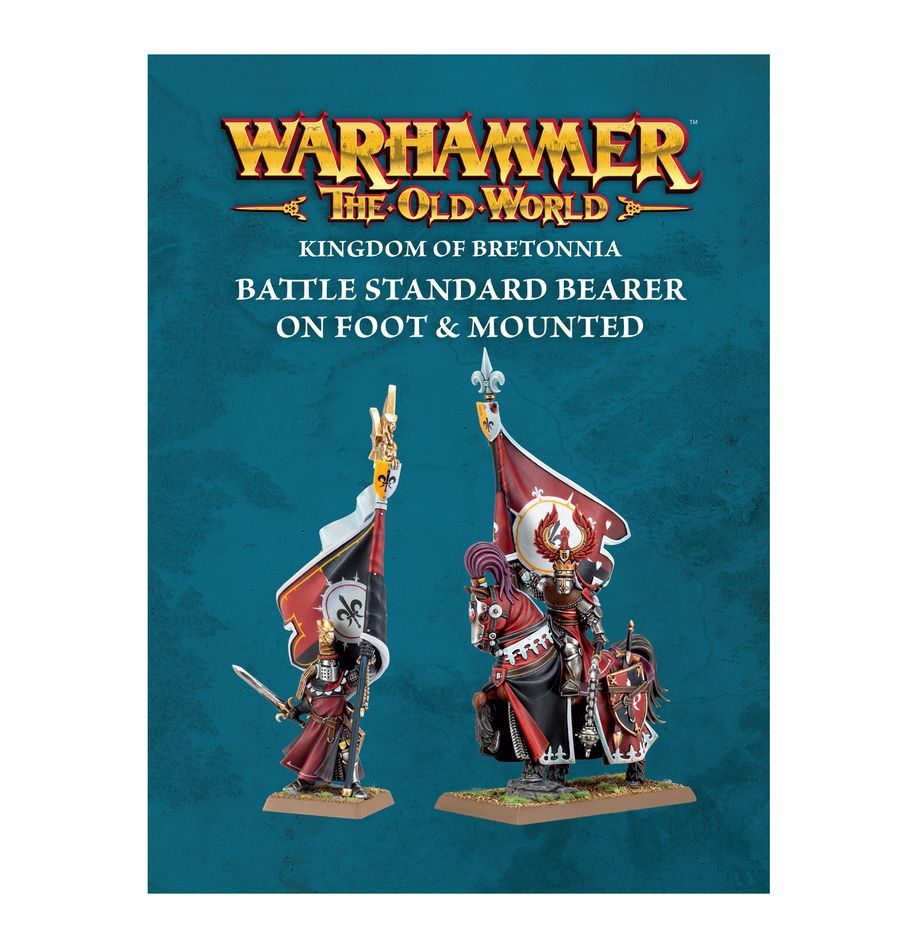 KINGDOM OF BRETONNIA: Battle Standard Bearer Mounted and on Foot