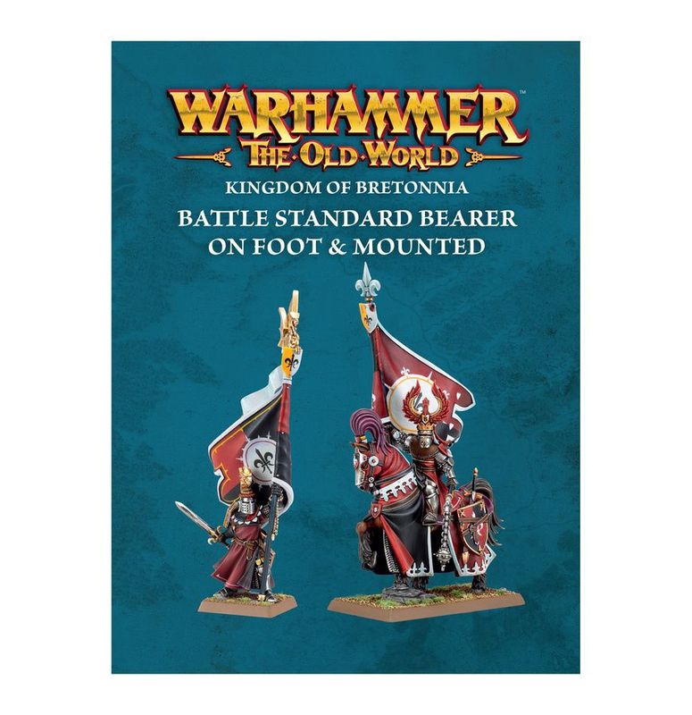 KINGDOM OF BRETONNIA: Battle Standard Bearer Mounted and on Foot