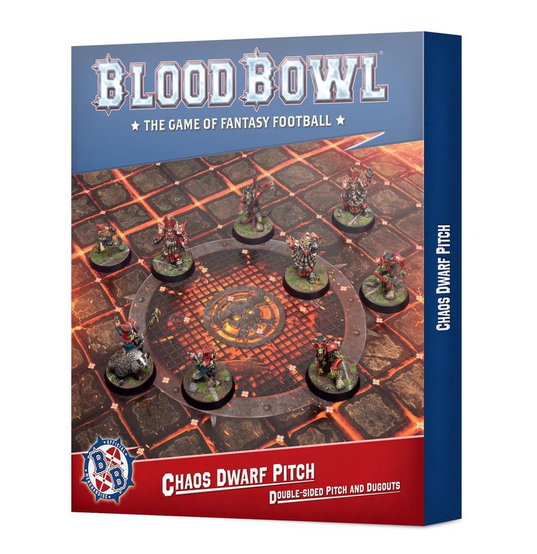 BLOOD BOWL: CHAOS DWARF TEAM PITCH &amp; DUGOUTS