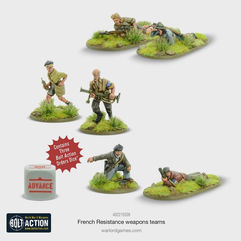 Bolt action: French resistance Weapons Team