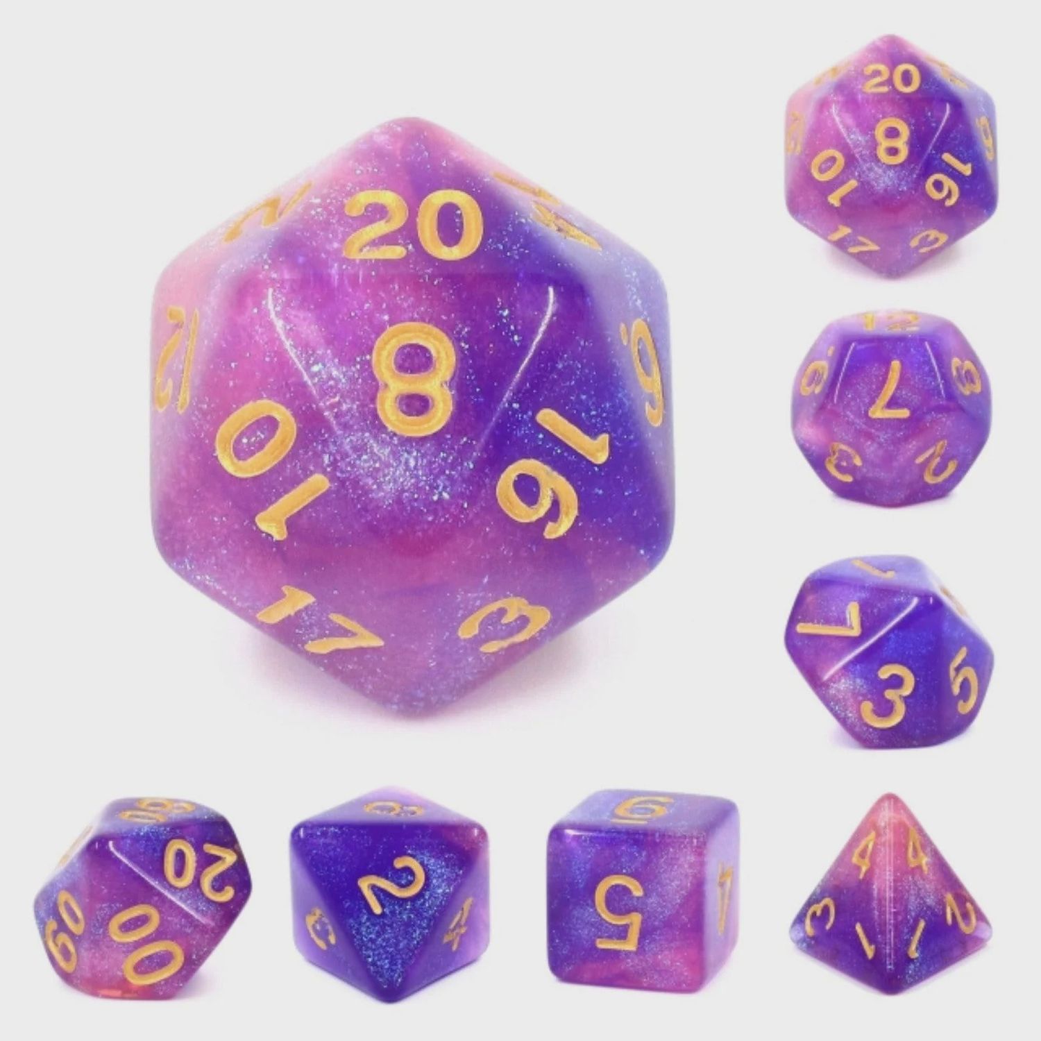 Briar Rose Aurora RPG Dice Set