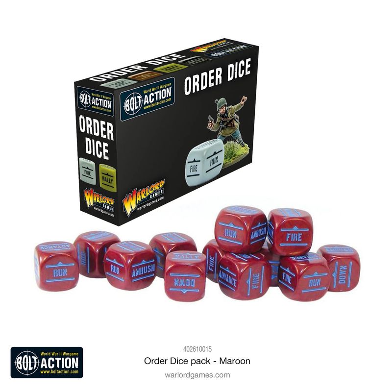 Orders Dice - Maroon