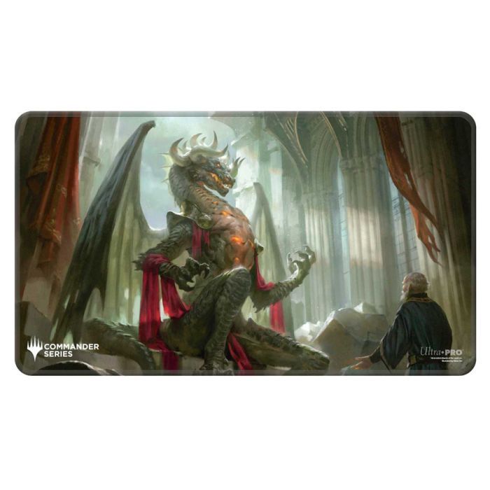 Playmat: MTG Stitched Edge - Commander Series 4 - Three Color Shard - Korvold, Fae-Cursed King