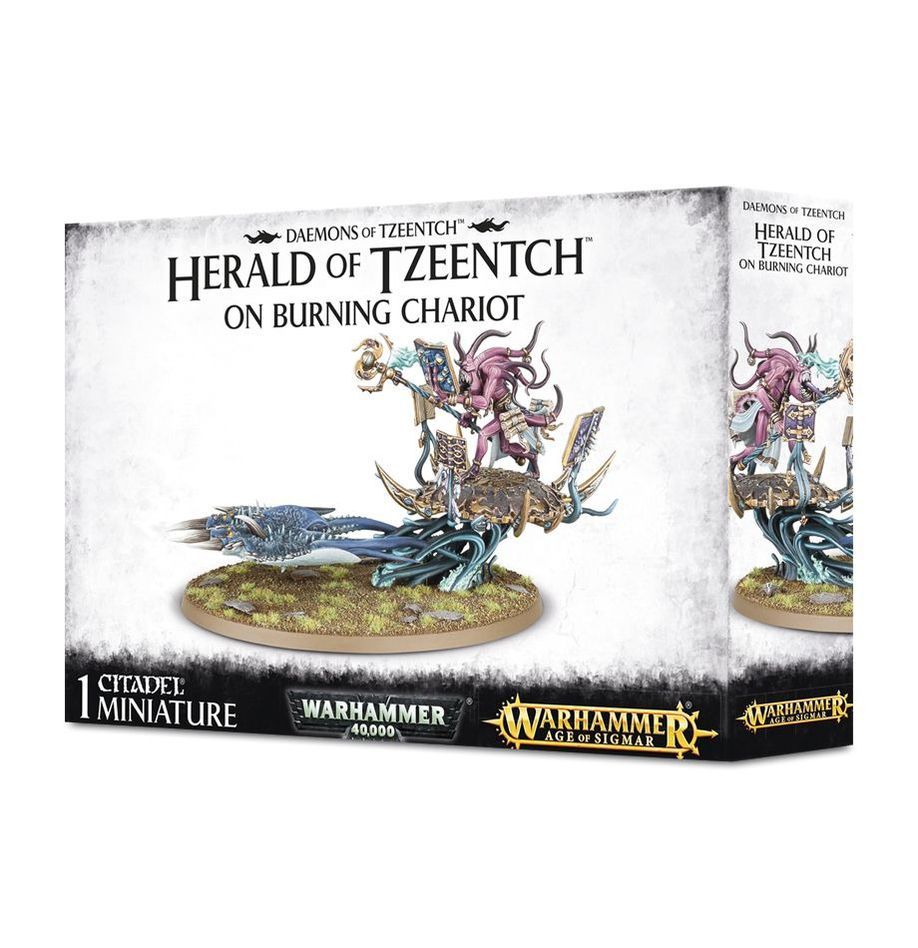 DISCIPLES OF TZEENTCH* Fateskimmer, Herald of Tzeentch on Burning Chariot / Exalted Flamer of Tzeentch