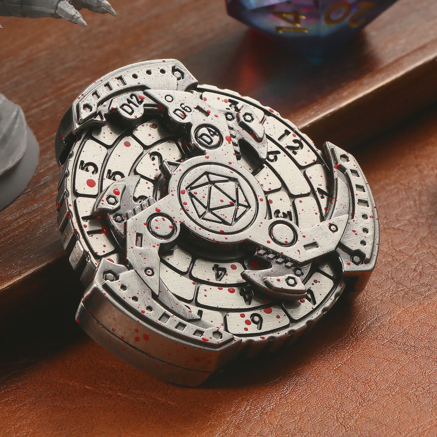 7-in-1 RPG Dice Spinner Roulette Wheel