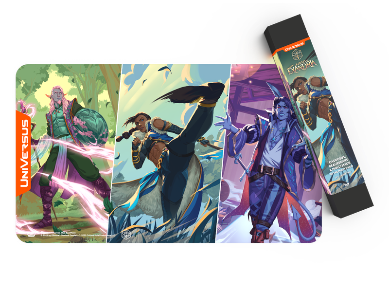 UniVersus: Playmat: Critical Role: Heroes of Exandria: Caduceus, Beauregard, and Mollymauk