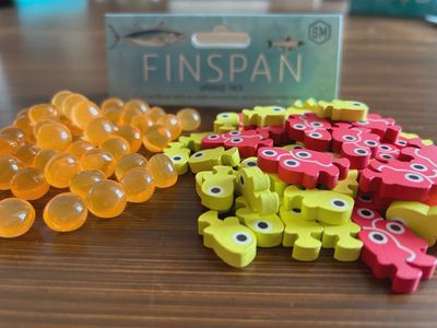 Finspan Upgrade Pack (Wooden Tokens &amp; Squishy Eggs)