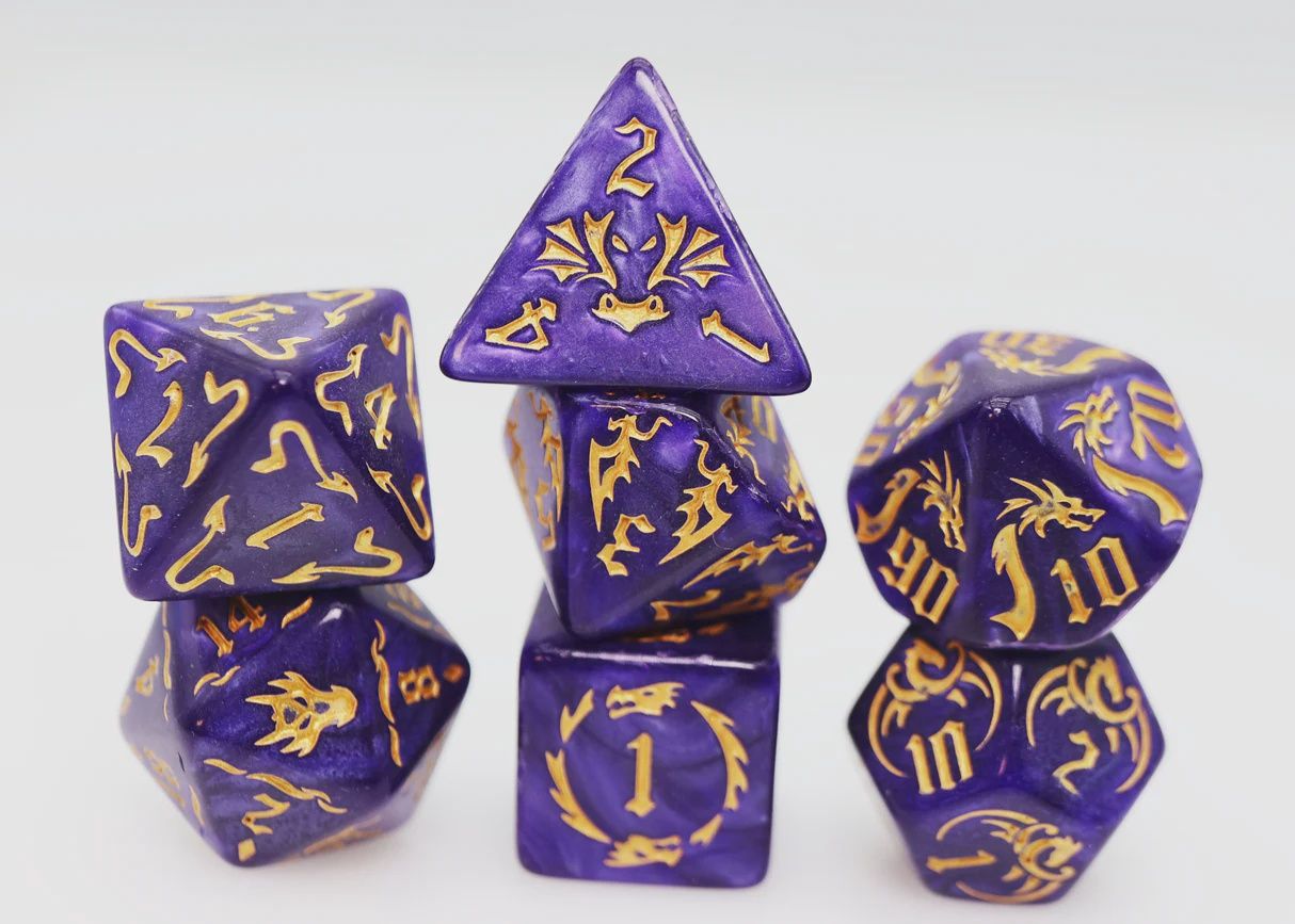 Drake&#39;s Flight: Enchanting RPG Dice Set