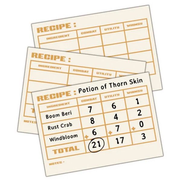 Obojima (5e): Potion Recipe Cards
