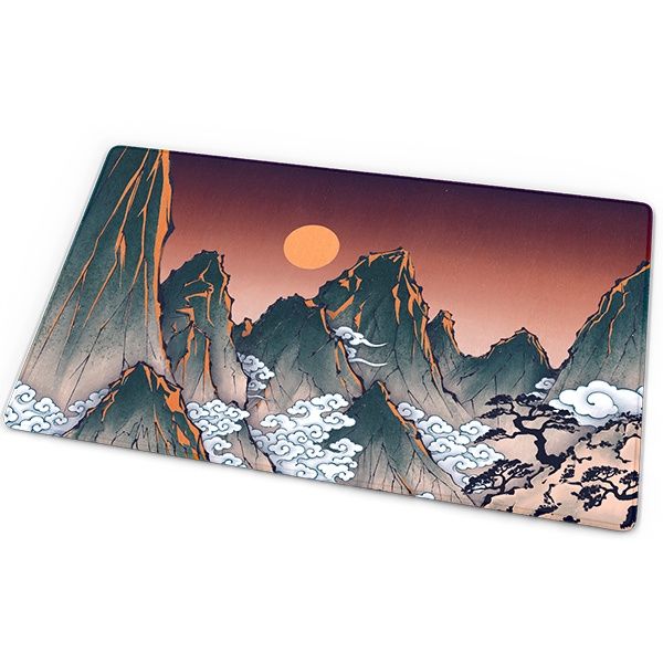 Playmat: Ukiyo-e (24&quot; x 14&quot;), Style: Crimson Ridge