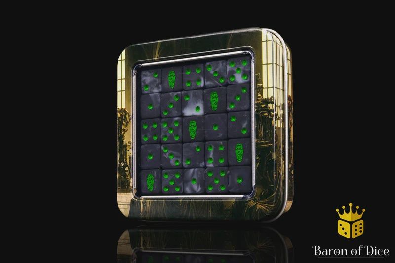 Day of The Dead Dice - Green Coffin