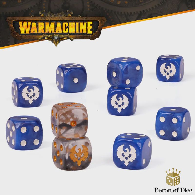 Warmachine: Cygnar Storm Legion Official Dice Set