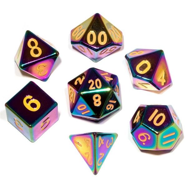 7-Set Metal Flame Torched Rainbow