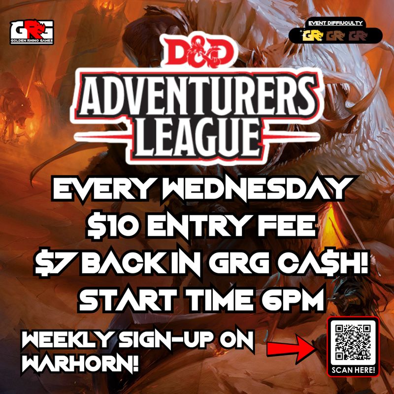 D&amp;D ADVENTURES LEAGUE admission fee