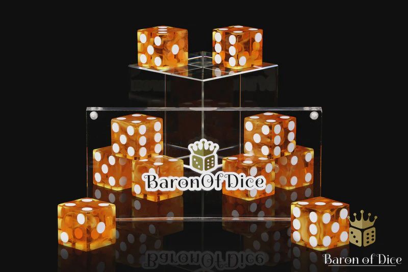 Precision Dice - Fiery Orange