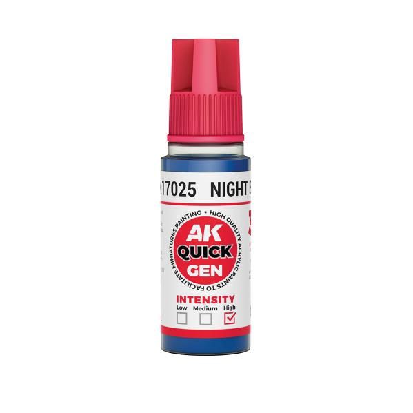 AK-Interactive: Quick Gen Acrylic Contrast - Night Blue 18 ml