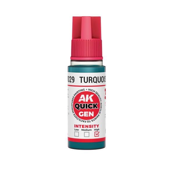 AK-Interactive: Quick Gen Acrylic Contrast - Turquoise Blue 18 ml