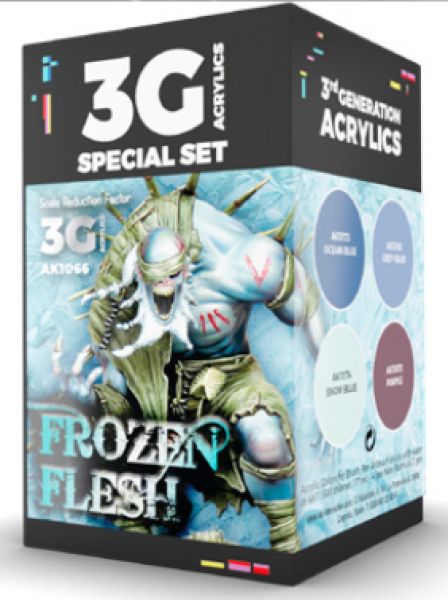 AK-Interactive: 3rd Gen Acrylics - Wargame Colors Frozen Flesh Set