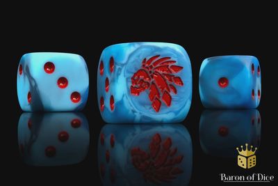 Avian Carnivores SQUARE Blue / Red 16mm