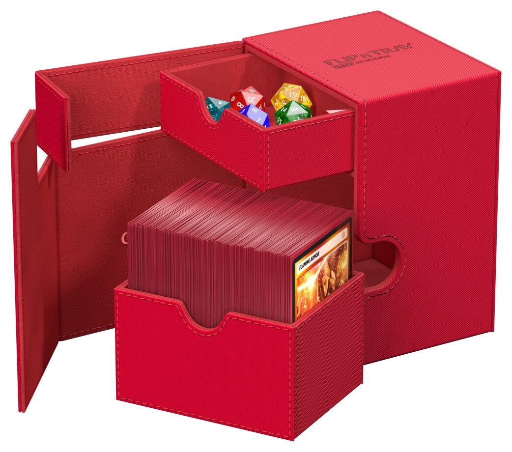 Ultimate Guard FlipnTray 133+ Monocolor - Red