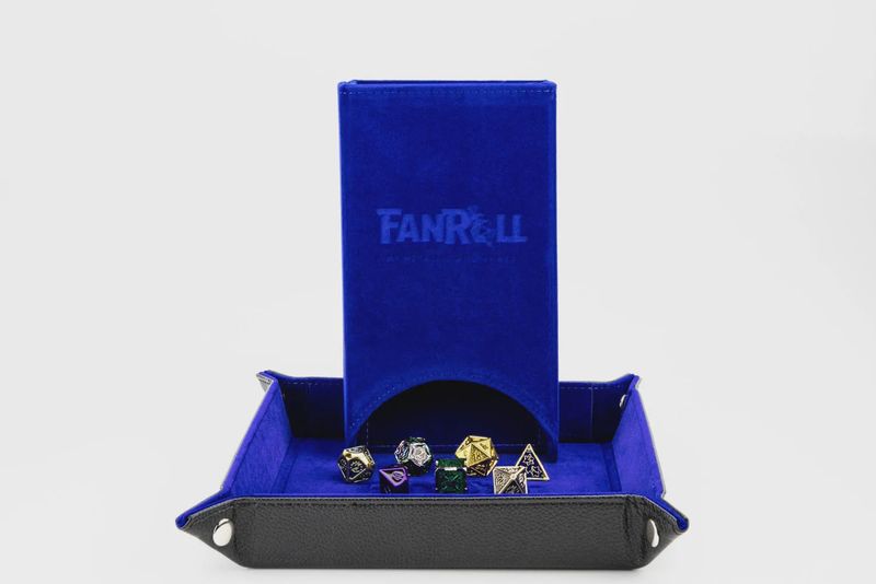 Fold Up Dice Tower - Blue