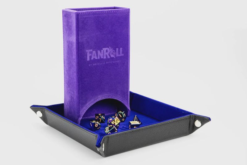Fold Up Dice Tower - Purple