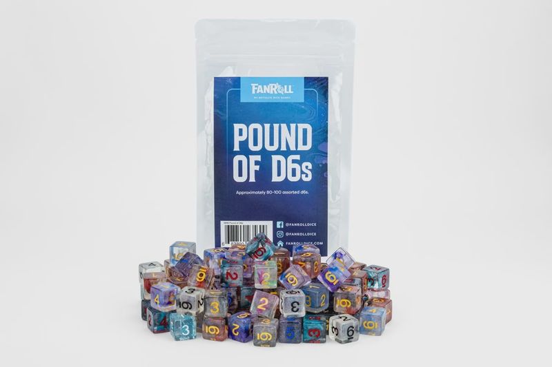 Pound of Assorted Resin D6&#39;s